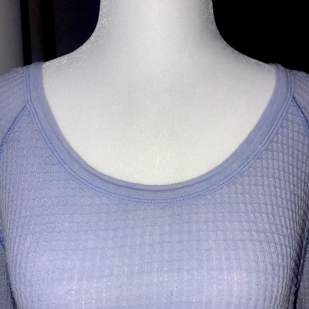 Free People Waffle Henley - Picture 3 of 6